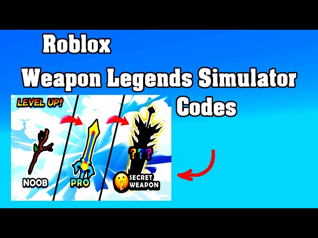 Weapon Legends Simulator Codes (June