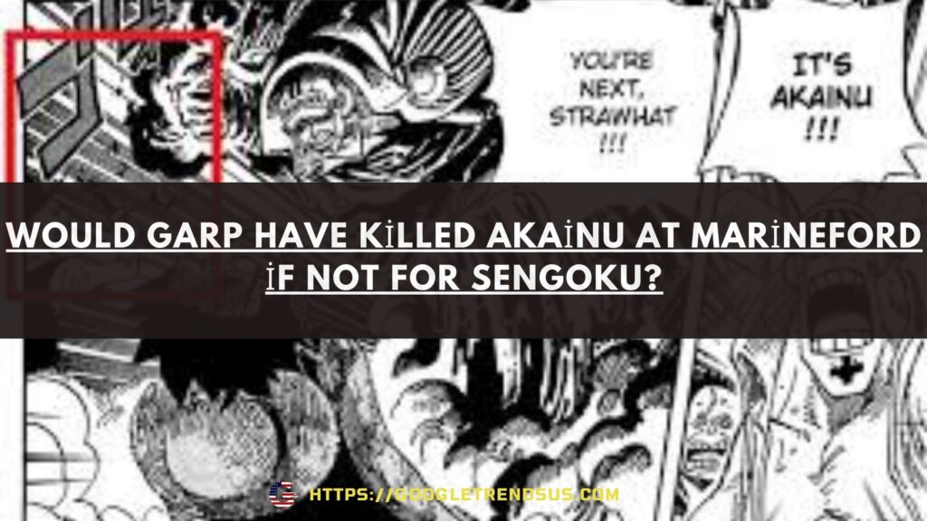 Would Garp have killed Akainu at Marineford if not for Sengoku