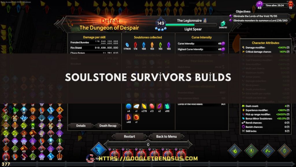 soulstone survivors Builds